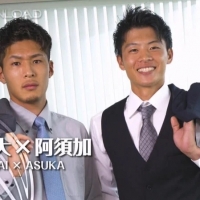 日本西装男无 T 淦身寸同事